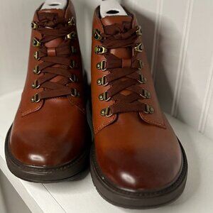 FitFlop SKANDI BOOTS Leather Ankle Boot Combat & Lace-Up Boots Size 9